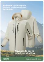Chaqueta De Montañismo Para Hombres Y Mujeres Impermeable Y a Prueba De Viento Para Esquí Y Deportes Al Aire Libre Marca NameNoEnName_Null Lining Material POLYESTER Tamaño Verdadero Tipo De Chaqueta Windbreaker - details 0