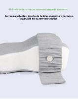 Almohada De Memoria Ortopédica De Algodón Suave Para Maternidad Con Correa Ajustable Soporte De Rodilla Y Pierna Para Dormir De Lado - details 7
