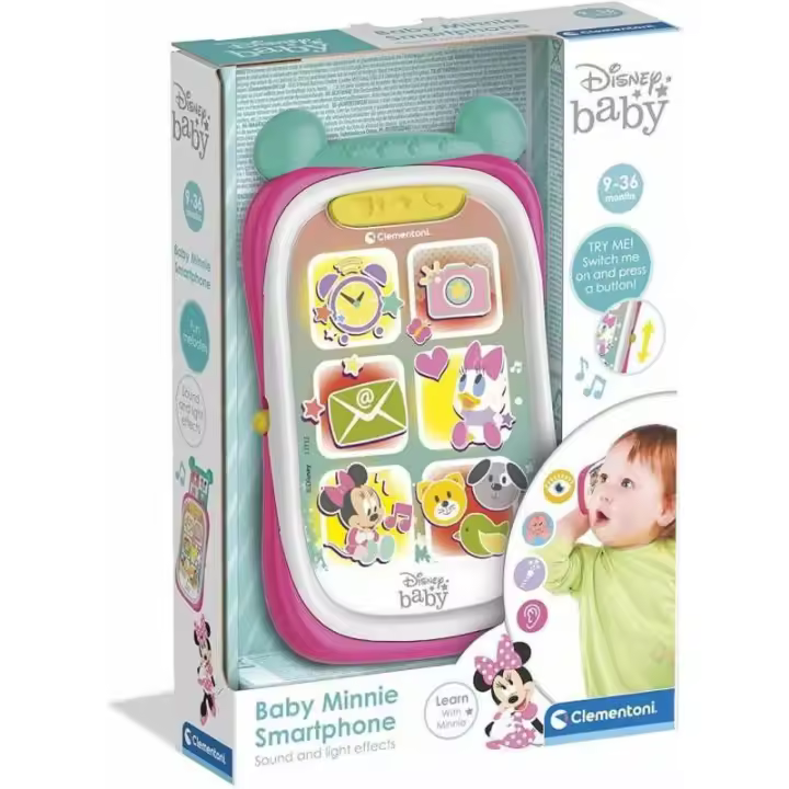 Baby Disney Smartphone Minnie Juego Actividades bebé de Clementoni Baby - 1