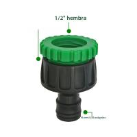 Conector Rápido ABS Para Riega Jardín 1/2” Doble Macho Adaptador Extensor Para Tubo Y Tubo Set De Conectores De Agua Para Jardín - details 1