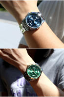 Reloj De Cuarzo Elegante Para Hombre MEGIR Estilo Simple Con Mostrador De Fecha Y Día Correa De Acero Inoxidable Caso De Aleación Reloj De Muñeca Para Mujeres Resistente Al Agua - details 10