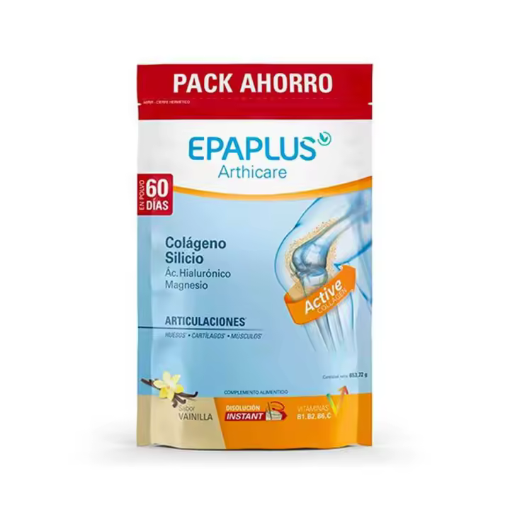 Epaplus Colágeno + Silicio + Hialurónico + Magnesio Vainilla Polvo 668 Gr - 1