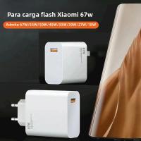 Cargador Rápido De Pared 67W 6A Para Xiaomi 10 11 12 Lite 13 14 15 Redmi Note 11T 12T 13 pro POCO Turbo Carga USB Tipo-C Cable De Carga Tipo-C a USB 1m Blanco - details 2
