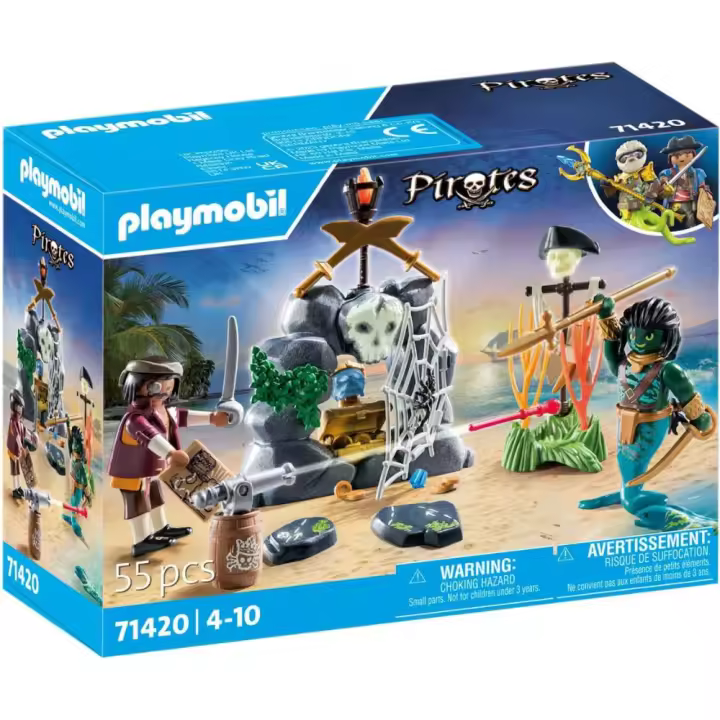 PLAYMOBIL busqueda del tesoro pirata (71420) en busca de tesoros perdidos. - 1