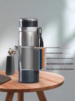 Botella De Agua Térmica 1L Acero Inoxidable 316 Almacenamiento De Calor Y Frío Botella De Deporte Con Gran Capacidad Termo Aislante - details 3