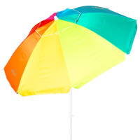 Aktive - Sombrilla de playa multicolor antiviento, protección UV50 con revestimiento plateado, mástil de metal 28/32 mm, sistema de inclinación, 8 varillas de fibra de vidrio, ventilación Max+Air y funda de transporte, ideal para playa y piscina - details 0