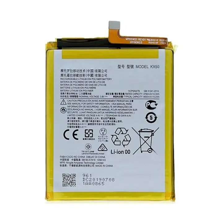 BATERIA INTERNA KX50 PARA MOTOROLA MOTO G PRO ALTA CAPACIDAD 4000 mAh XT2043-7 - 1