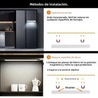 Luz LED Sensor De Movimiento Wireless Recargable Para Armario Cocina Escaleras Luz De Noche Tipo C Iluminación Para Armario Wardrobe - details 5