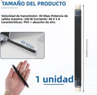 Cable De Carga Compatible Con Thunderbolt 4 Para iPhone 15/15Pro Max Google Pixel MacBook Cable De Datos Estándar Para Móvil - details 2