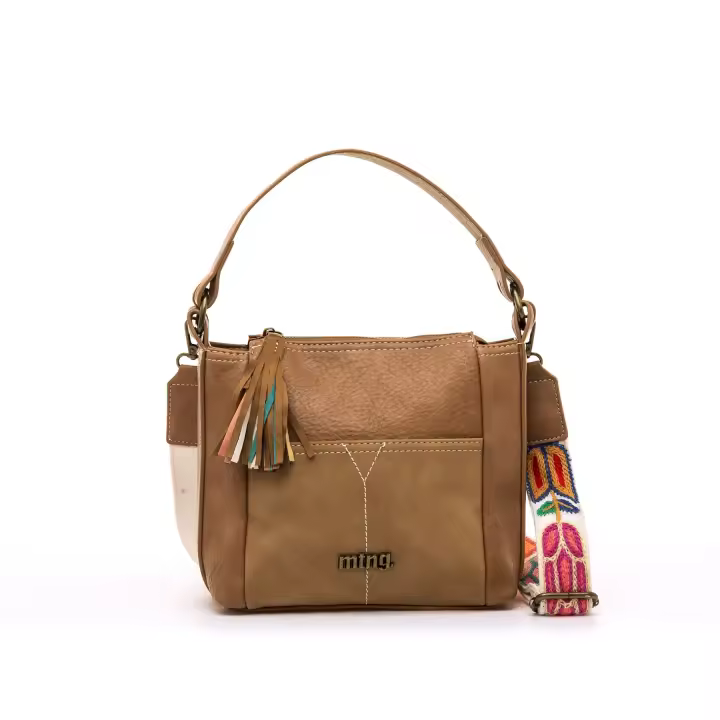 Mustang-MTNG bolsos mujer almar marron con cierre cremallera - 1