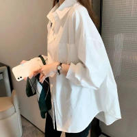 Blusa Blanca Para Mujer Xpqbb 2024 Manga Larga Cuello En V Casual Suéter De Solapa Blanca Abrigo De Verano De Primavera Otoño - details 6