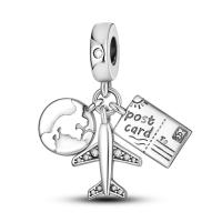 Encantos De Viaje Para Café Plata Charms Para Perros Y Gatos Corazón De Cuentas Adecuados Para Pulsera Original DIY Tendencia Clásica Vintage Romántica - details 390