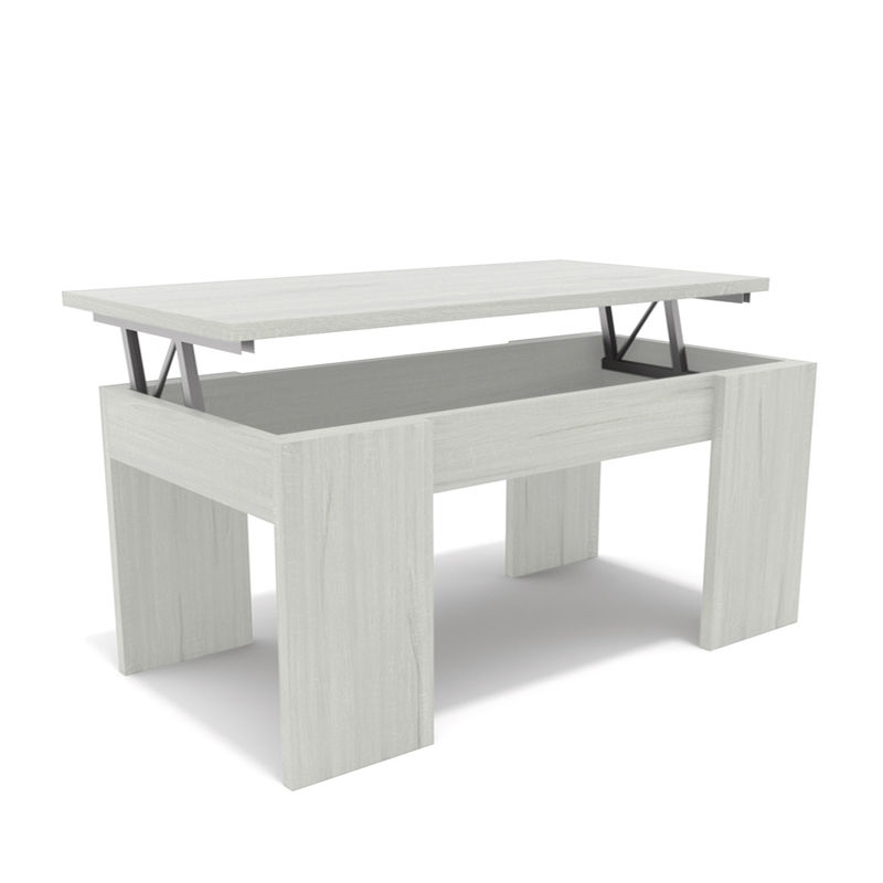 Dormidan - MESA DE CENTRO ELEVABLE MC4, Comedor o Auxiliar, Mayor Grosor y Estabilidad.