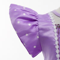 Vestido De Cumpleaños Para Niña Little Princess Sophia Frock Fancy Con Cuerpo De Lentejuelas Y Manga Volante Estilo Europeo Y Americano Para Todas Las Estaciones - details 4