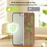 Placa De Corte Doble Lado Titanium Para Cocina Placa De Alimentos De Grado Titanium Puro Fácil De Limpiar Material De Trigo Y PP - details 1