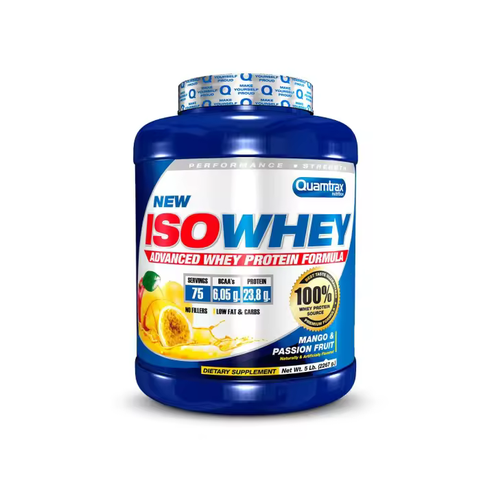 Iso Whey 5 lb – Proteina en Polvo de Alta Calidad QUAMTRAX Protein - 1
