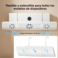 Protector De Viento Ajustable Para Salida De Aire Acondicionado PVC Cubierta Anti-Exceso De Ventilación Y Polvo - details 1