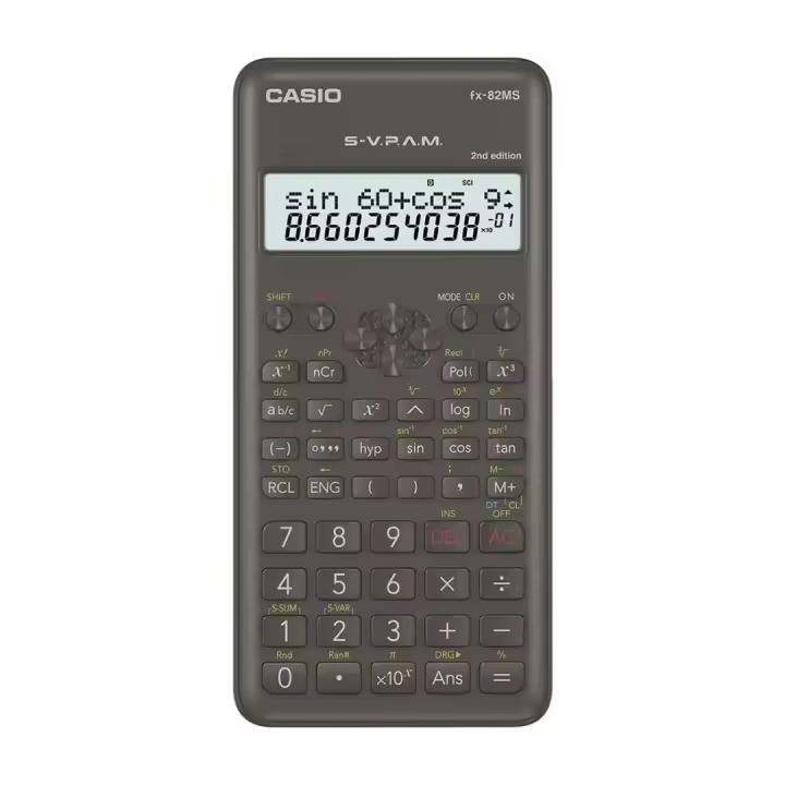 CALCULADORA CIENTIFICA CASIO FX 82MS - CALCULADORA CIENTIFICA DE BOLSILLO - COLOR NEGRA - 1