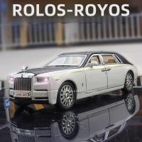 Modelo De Coche Rolls Royce Phantom a Escala 1:32 Metal Con Luz Y Sonido Puertas Abiertas Función De Retroceso Regalo Para Niños - details 0