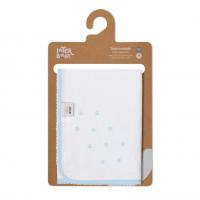 Interbaby gasa bordada de algodon de color azul - details 3