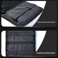 Almohadilla De Silla De Motocicleta Honeycomb Gel Con Telas De Malla 3D Absorbedor De Choque Alivio De Presión Transpirable - details 19