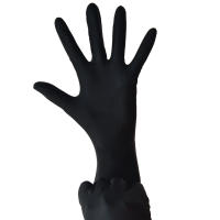 Guantes nitrilo negro 6 gr. sin polvo 100 uds. Ambidiestro, categoría III SANYC Tallas S, M, L y XL ideal talleres y cocina - details 0