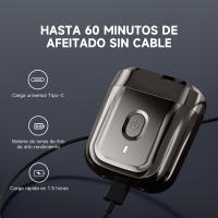 ENCHEN Mini-6 Afeitadora Eléctrica Portátil USB-C, Cabezal Magnético Desmontable para Fácil Limpieza, Impermeable, 1 Hora de Uso, Batería 350 mAh, Diseño Compacto, Bloqueo de Viaje - details 2