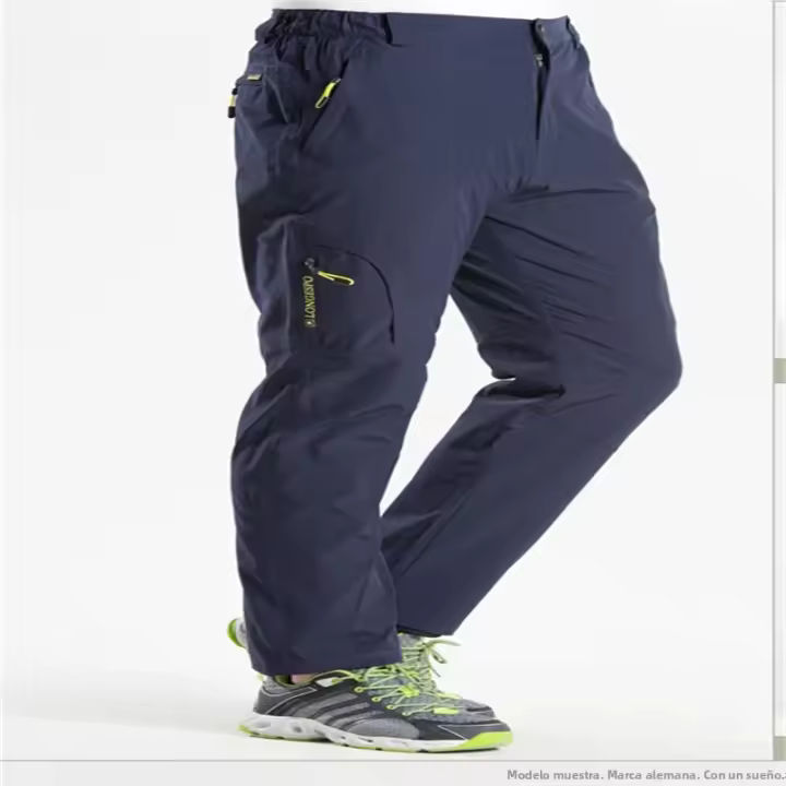 Pantalones De Deporte Al Aire Libre Para Hombres Secado Rápido Sueltos Y Elásticos Con Múltiples Bolsillos Transpirables Impermeables - 1