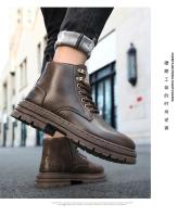 Botas De Hombre Cuatras Estaciones Suela Suave Antideslizante Casual Botas De Trabajo Al Aire Libre Botas Clásicas Joker Juventud De Cuero - details 20