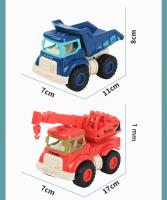 Juego De 4 Piezas De Coches De Ingeniería UNGH Para Niños Juguetes De Vehículos Inerciales Mini Camión Grúa Excavadora Remolque Para Educar Y Divertir - details 10