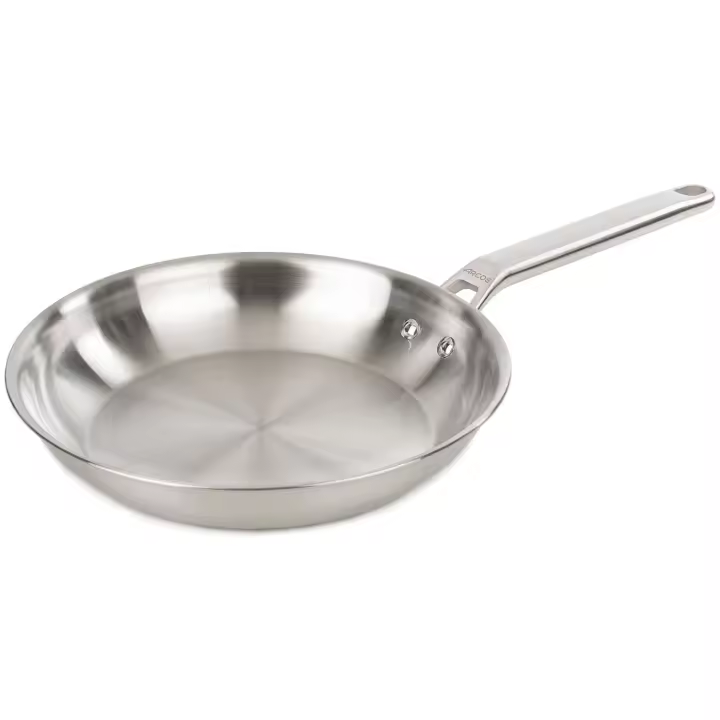 ARCOS Samoa Inox - Sartén Acero Inoxidable Tricapa (26 cm) - Sin Antiadherente - Mango de Inox - Base Inducción - 726400 - 1