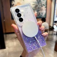 Funda De Teléfono Transparente Con Estrellas Y Brillo Magnética Para Samsung Galaxy Z Fold 8 Ultra Fold 8 7 6 5 Compatible Con Magsafe Para Carga Inalámbrica - details 10