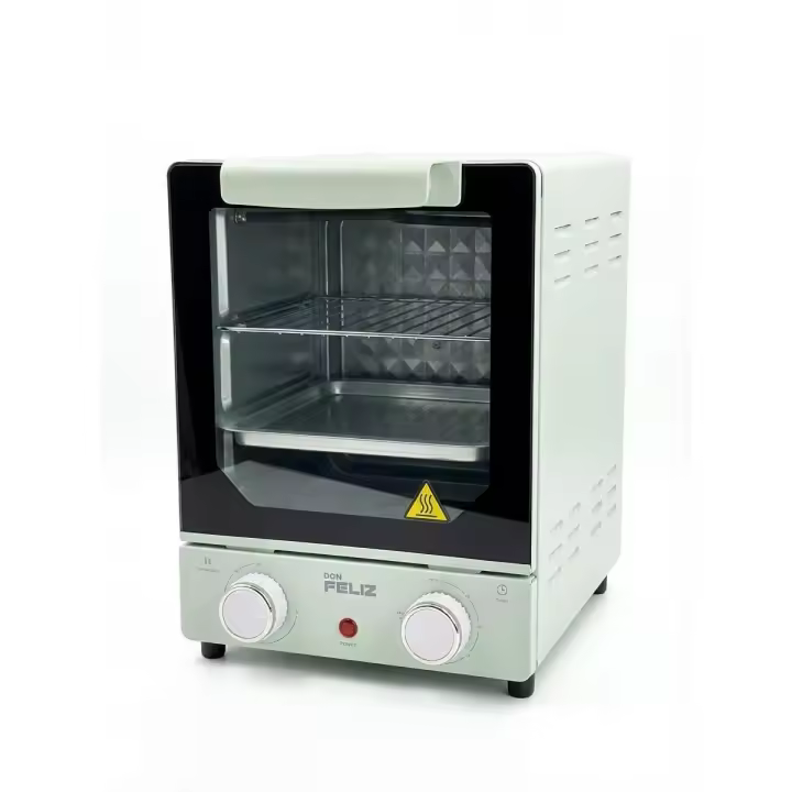 Horno Eléctrico Verde Vertical 15L Multifunción con Temperatura Ajustable, Temporizador 60 Min, Convección y Luz Interior - 1