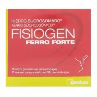 FISIOGEN FERRO FORTE 30 SOBRES Zambon | Complemento Alimenticio para Carencia de Hierro - 1