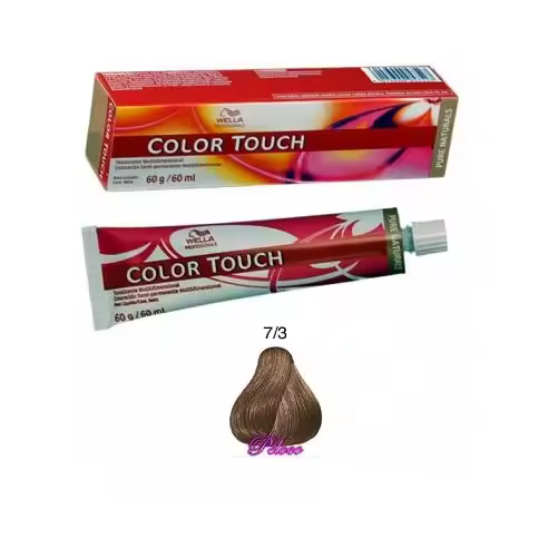 Tinte Semipermanente Color Touch Rich Natural 7/3 Rubio Mediano Dorado 60 ml. Wella - 1
