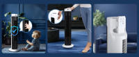 Aigostar Ventilador de torre silencioso con control remoto – Oscilación de 85°, temporizador de 7,5 h, 3 velocidades y 3 modos, ideal para el hogar, estudio o oficina, color negro - details 6