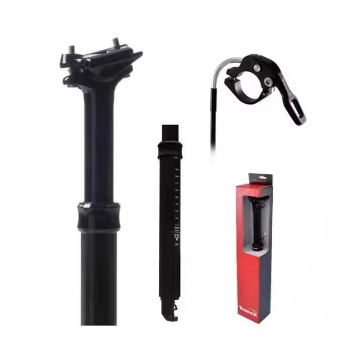 TRANZX Tija Telescópica ICR 30.9x420 125mm Recorrido Interno MAS MARCAS de ciclismo para bicicleta - 1