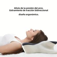 Almohada De Espuma De Memoria Ortopédica 1PC Forma De Mariposa Protección Del Cuello Suave Almohada De Cuidado De Salud Para Adultos - details 0