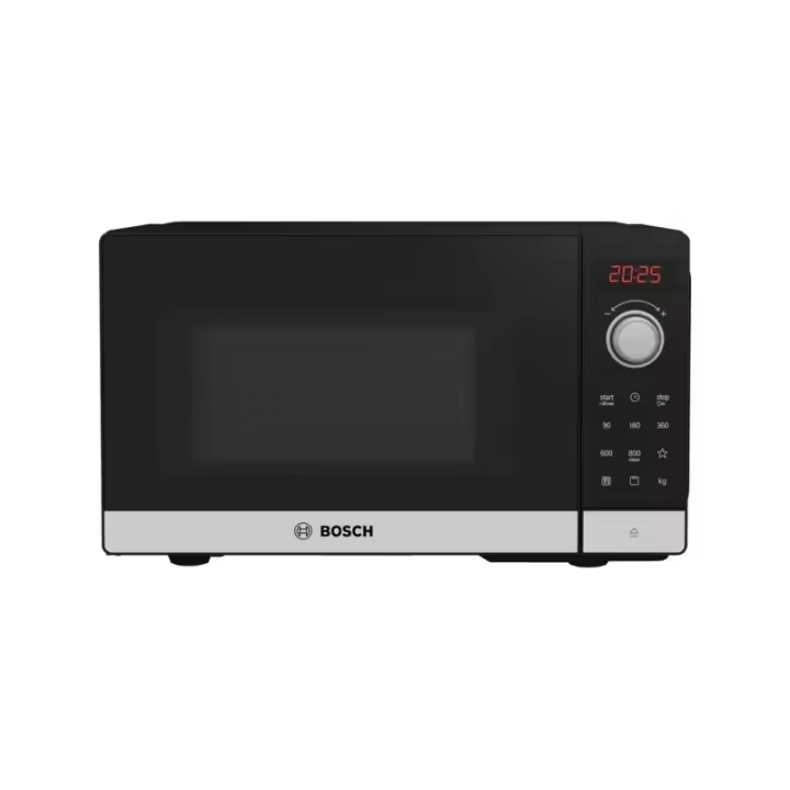 Modelo FEL023MS2, marca Bosch Serie 2, Microondas libre instalación, 44 x 26 cm, Acero inoxidable - 1