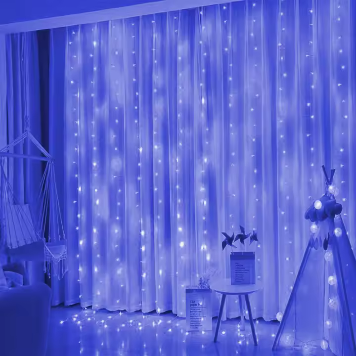 Luz De Navidad LED USB Para Cortinas 6M/3M Guirnalda De Luces Para Decoración De Bodas Jardín Y Año Nuevo Decoraciones De Árbol Exterior - 1