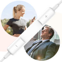 TEMCO Pack de 2 Auriculares Ergonomico con Cable Estéreo con Aislamiento de Ruido Jack de 3,5 mm con Control de Volumen de Micrófono, 1,2m de Cable, Auriculares Intrauditivos para Samsung,Android,MP3,PC etc. - details 7