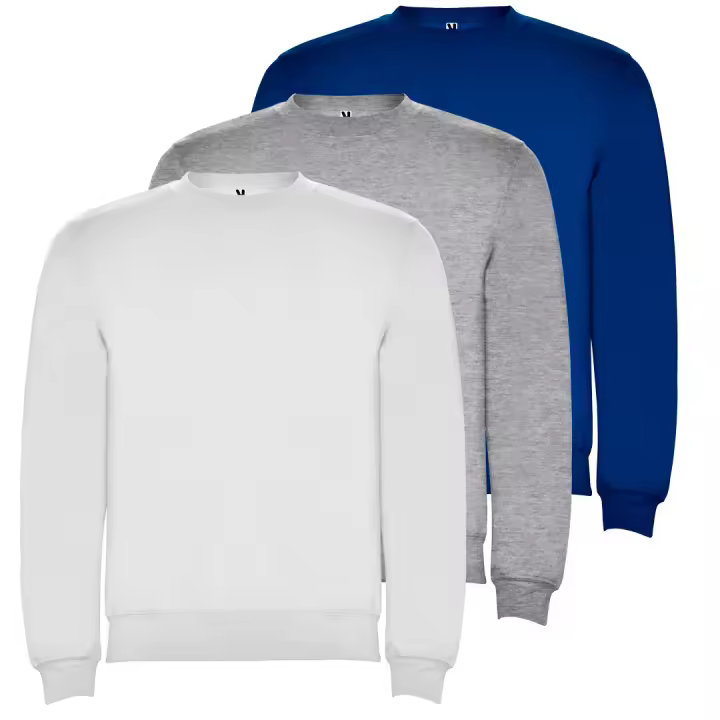 Pack 3 Sudaderas Clásicas Unisex Máxima Comodidad Para Paseo y Deporte - Variedad de colores y tallas - 1