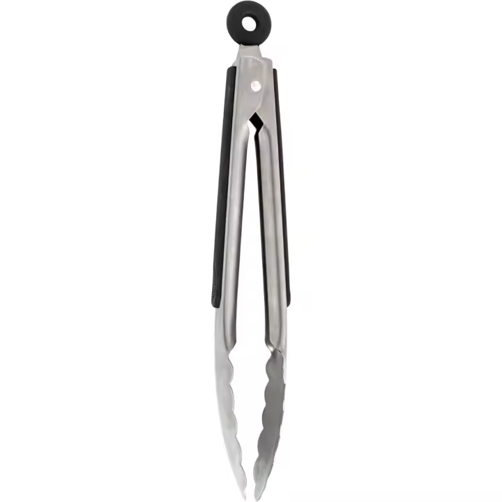 QUID HABITAT Pinza Servir Acero Inoxidable 32X7X3CM Negro Mate Asas o mango baquelita soft touch - 1