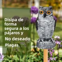 Estatua De Búho Simulada Plástica Repelente De Pájaros Realista Impermeable Y Protector Solar Para Jardín Patio Exterior - details 11