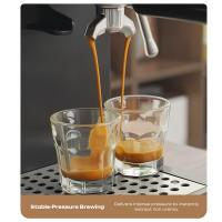 Cafetera todo en uno HiBREW H20 con molinillo integrado, extracción dual caliente y fría, presión de 20 bar, ajuste de molienda de 20 niveles, varilla de vapor para latte, depósito de agua de 1,4 L, control táctil inteligente - details 6