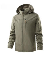Chaqueta De Corrida Para Hombres Impermeable Y a La Viento Con Capucha Ligera Y Transpirable Ropa De Escalada Y Pesca - details 17