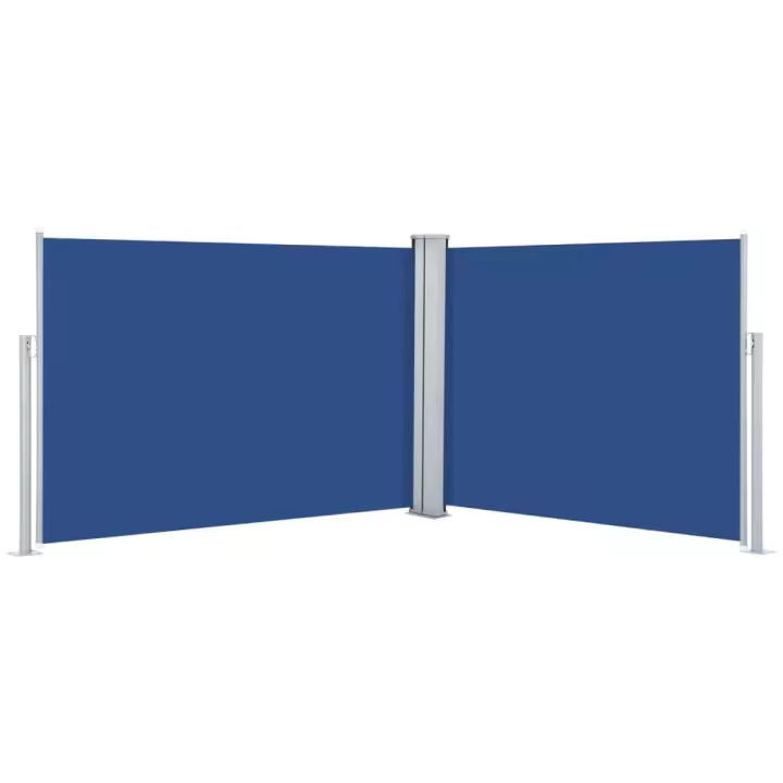 vidaXL Toldo lateral retráctil 100x1000 cm Color Negro, Crema, Antracita - 1