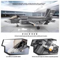 Bloques De Construcción De Avión Militar F35 Lightning II 646pcs Juguete Educativo Para Niños Mayores De 3 Años Regalo Ideal - details 2