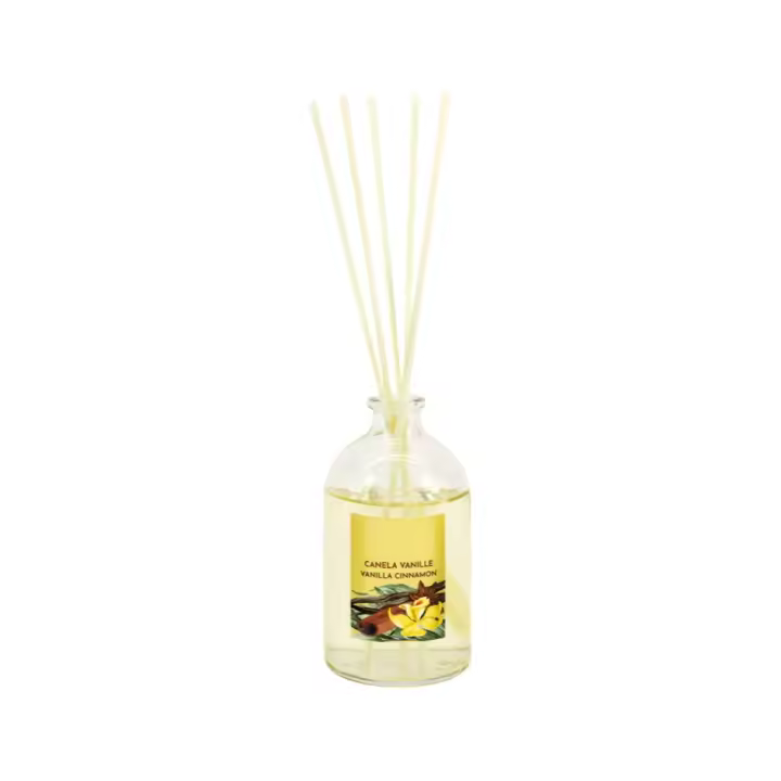 PLUSHOME Mikado Ambientador ,Frasco de Cristal 100ml y Varitas Difusoras - 1