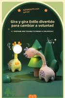 Lámpara Nocturna Girafa Recargable Y Retráctil Para Oficina Hogar Escritorio Dormitorio Decoración Para Camas De Estudiantes - details 11